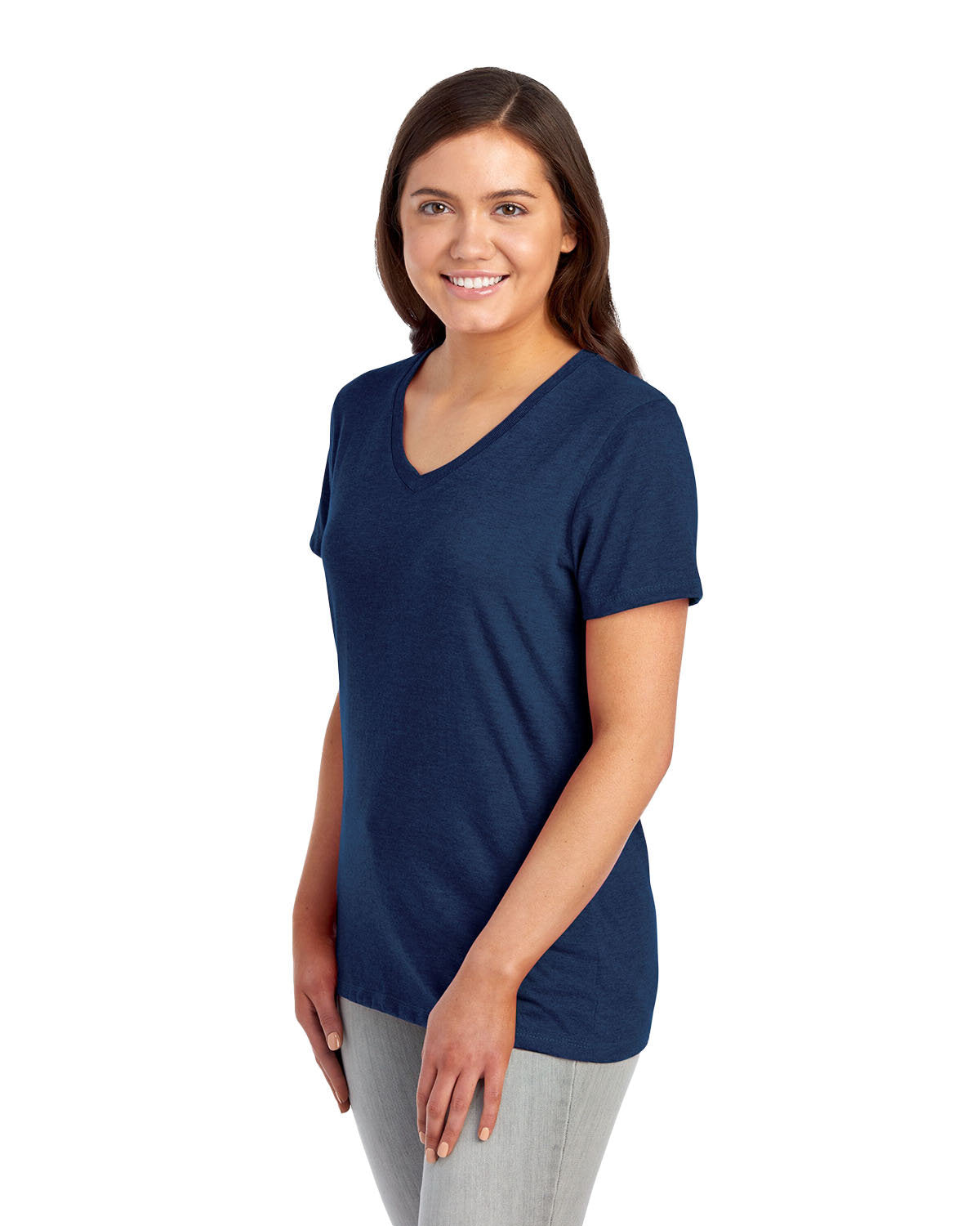 Jerzees Ladies' Premium Blend V-Neck T-Shirt Womens Apparel Shirts & Tops