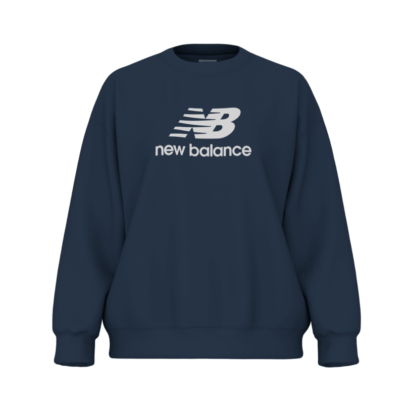 New Balance Women's Sport Essentials French Terry Logo Crew Womens Apparel Sweatshirts & Fleece
