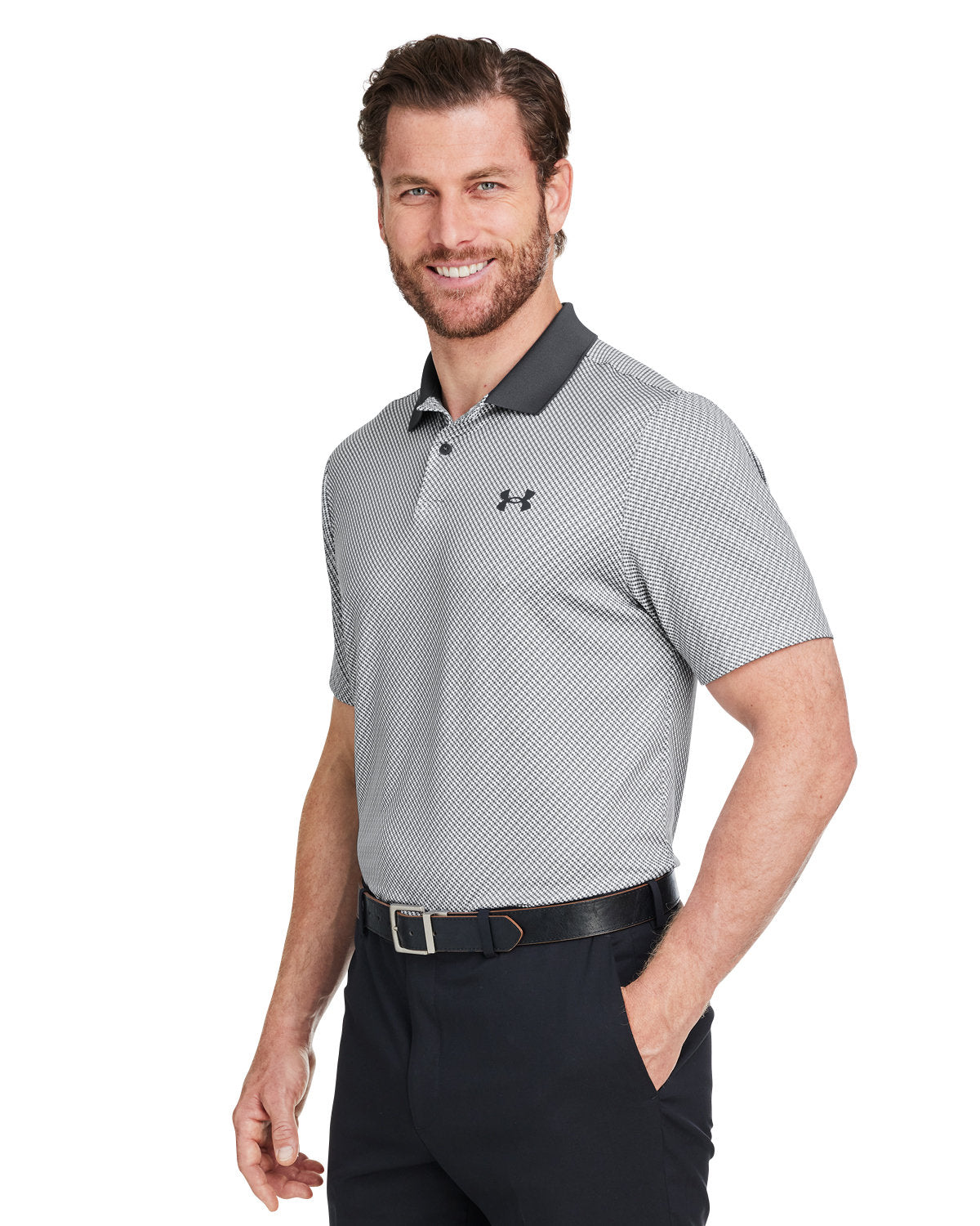 Under Armour Men's 3.0 Printed Performance Polo Corporate Apparel Shirts & Tops