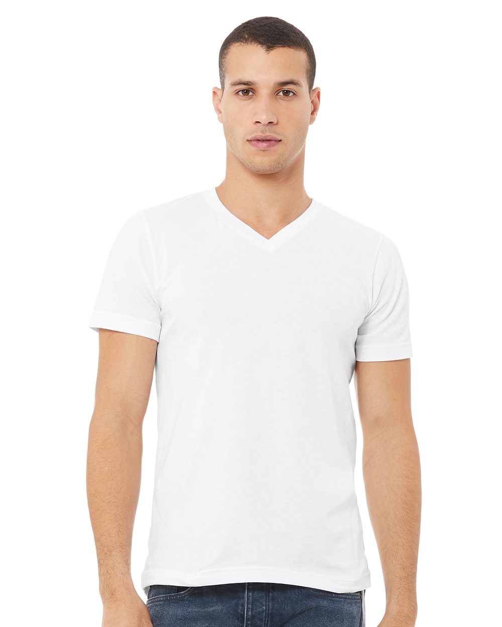 BELLA + CANVAS Men's Jersey Short Sleeve V-Neck Tee BC3005 1/2 Mens Apparel Shirts & Tops