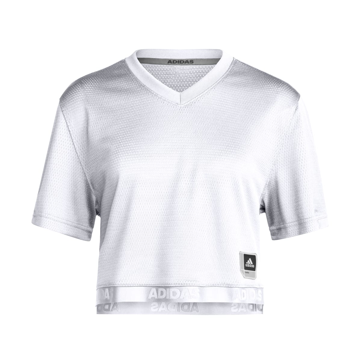 adidas Women's Blank Crop Football Jersey-1
