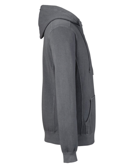 J. America Unisex Pigment Dyed Fleece Hooded Sweatshirt 8730JA Mens Apparel Sweatshirts & Fleece