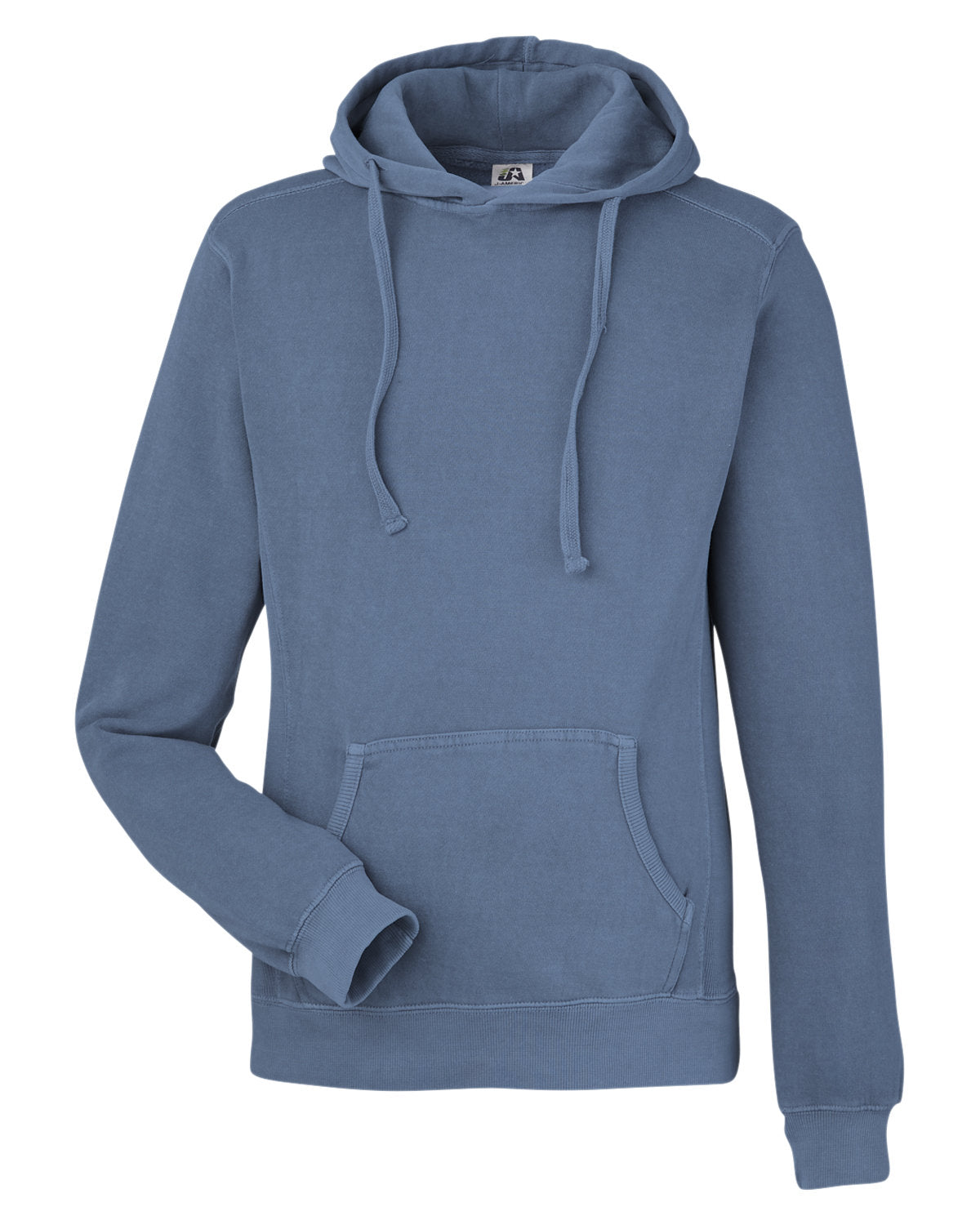 J. America Unisex Pigment Dyed Fleece Hooded Sweatshirt 8730JA-1