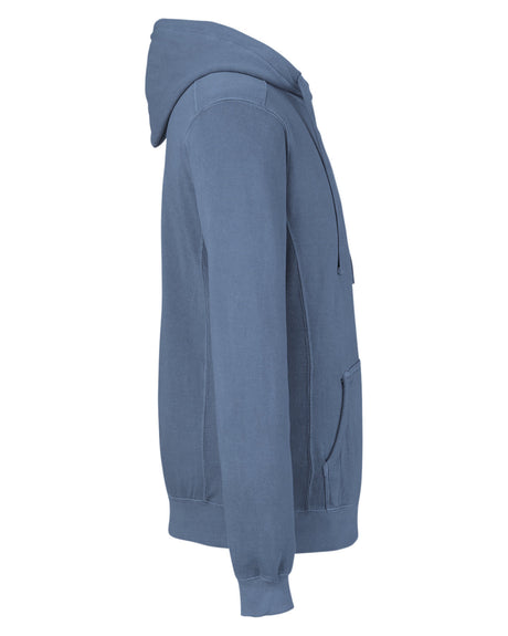 J. America Unisex Pigment Dyed Fleece Hooded Sweatshirt 8730JA Mens Apparel Sweatshirts & Fleece