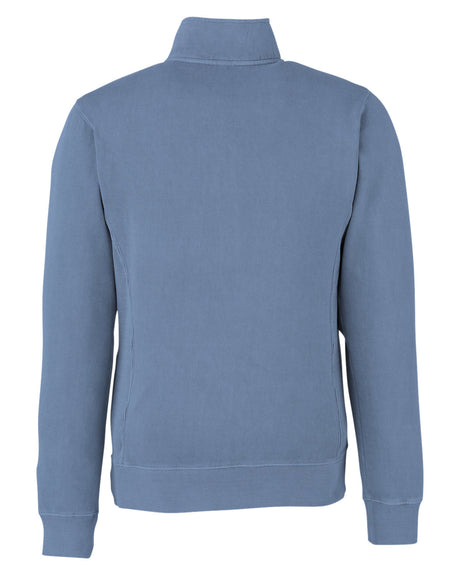 J. America Unisex Pigment Dyed Quarter-Zip Fleece 8732JA-AB Mens Apparel Sweatshirts & Fleece