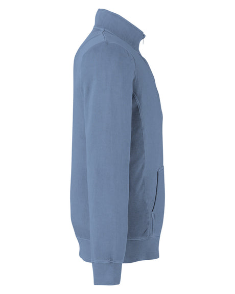 J. America Unisex Pigment Dyed Quarter-Zip Fleece 8732JA-AB Mens Apparel Sweatshirts & Fleece