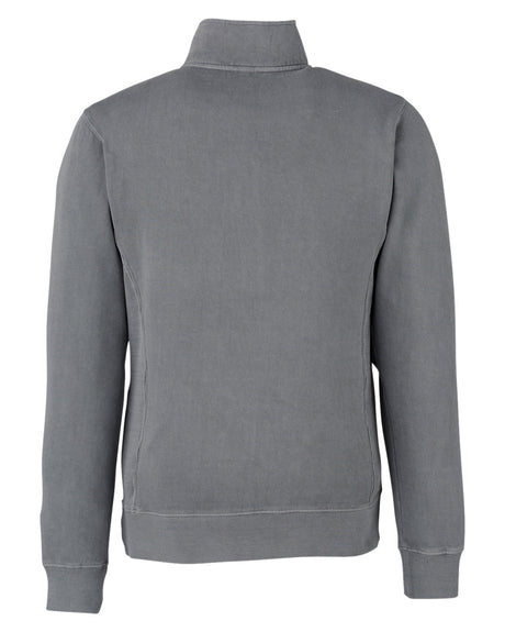 J. America Unisex Pigment Dyed Quarter-Zip Fleece 8732JA-AB Mens Apparel Sweatshirts & Fleece