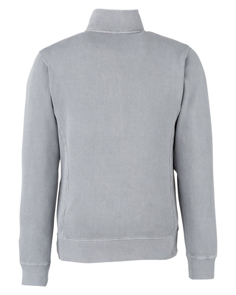 J. America Unisex Pigment Dyed Quarter-Zip Fleece 8732JA-AB Mens Apparel Sweatshirts & Fleece