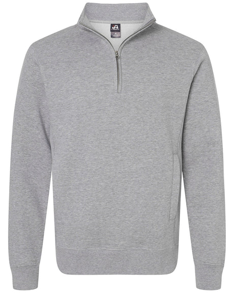 J. America Unisex Heavyweight Quarter-Zip Sweatshirt 8717JA Mens Apparel Sweatshirts & Fleece