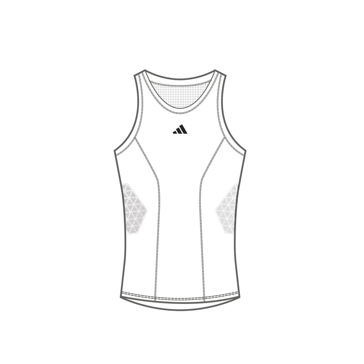 adidas Men's Padded Basketball Tank Top
