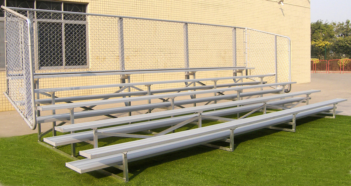 Gared 5 Row Fixed Spectator Bleacher without Aisle Sports Field Equipment All