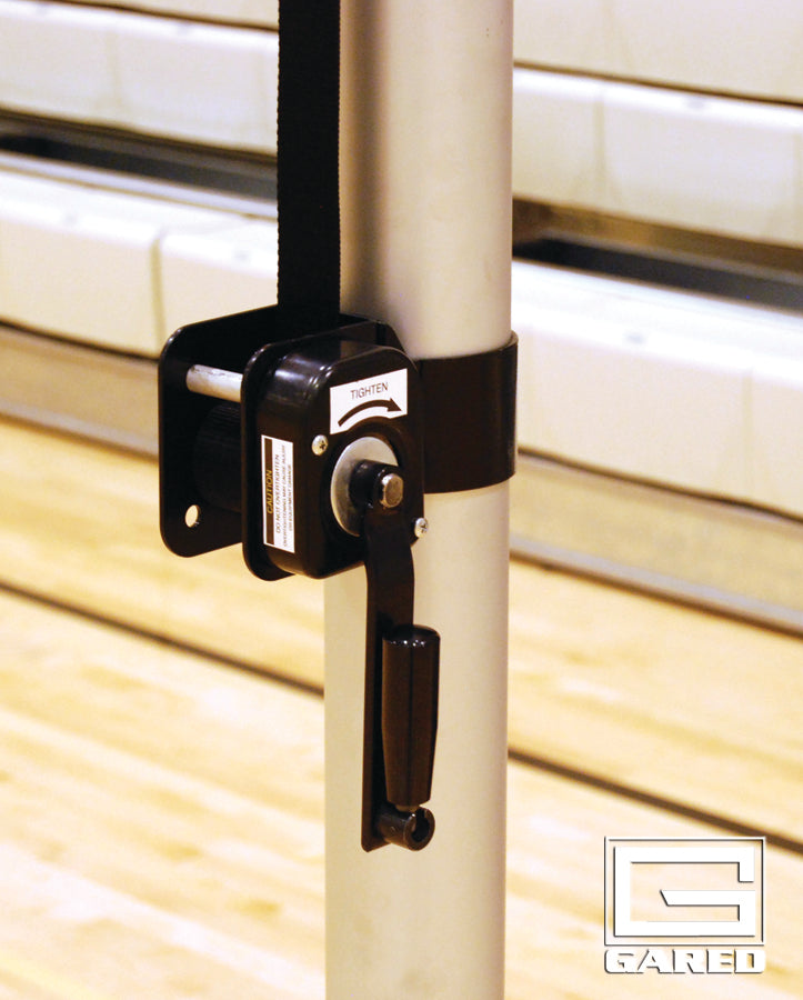 Gared Rallyline Scholastic Aluminum Multi-Sport One-Court Volleyball System Volleyball Nets & Court Equipment All