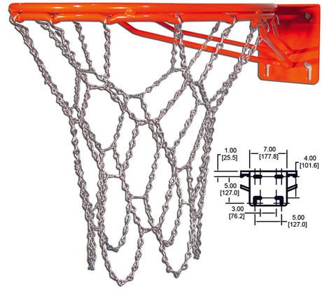 Gared Super Fixed Rim with Chain Net Basketball Equipment All