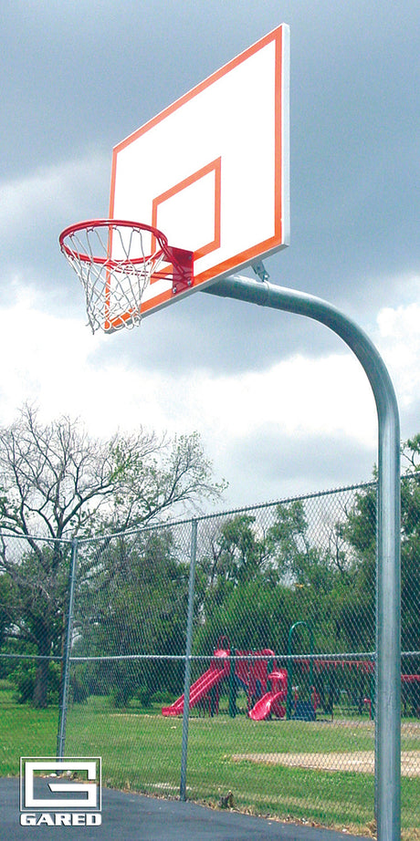 Gared 4-1/2” O.D. Braced Gooseneck Post Basketball Equipment All