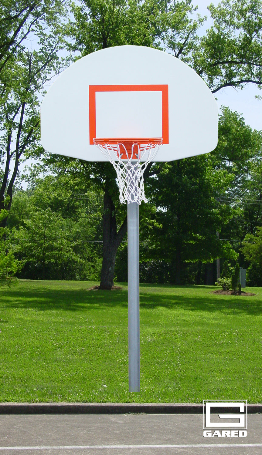 Gared 3-1/2” O.D. Adjustable Straight Post Basketball Equipment All