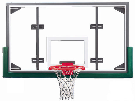 Gared 42” x 72” Conversion Steel Framed Glass Backboard Basketball Equipment All