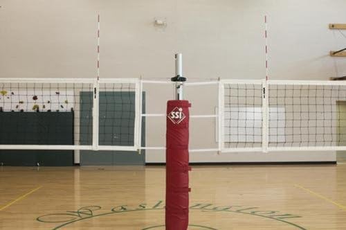 Gared Rallyline Scholastic Aluminum Multi-Sport Two-Court Volleyball System Volleyball Nets & Court Equipment All