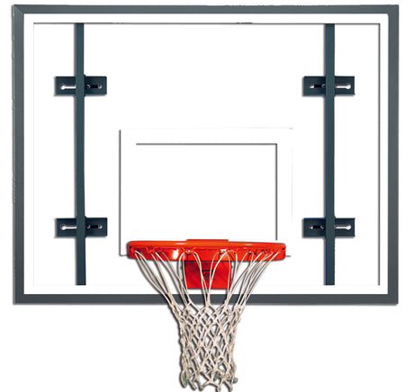 Gared 42” x 54” Auxiliary Rectangular Glass Side Court Backboard Basketball Equipment All