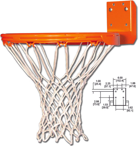 Gared Rear-Mount Super Fixed Rim with Nylon Net Basketball Equipment All
