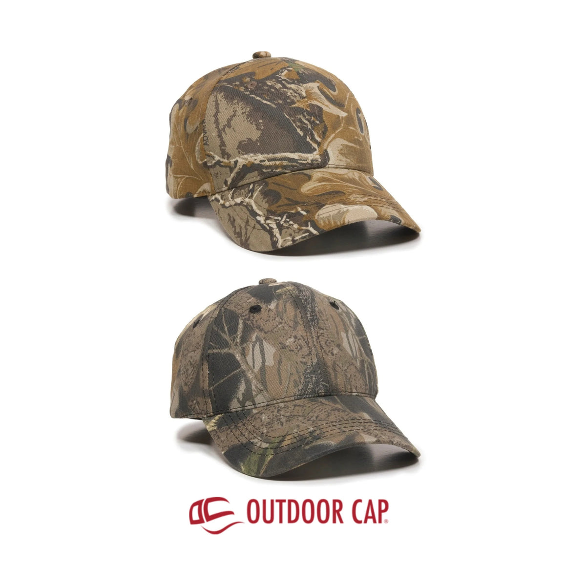 Outdoor Cap 401PC Camo Structured Solid Back Hat