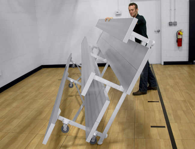 Gared 2-Row Tip N’ Roll Spectator Bleacher Sports Field Equipment All