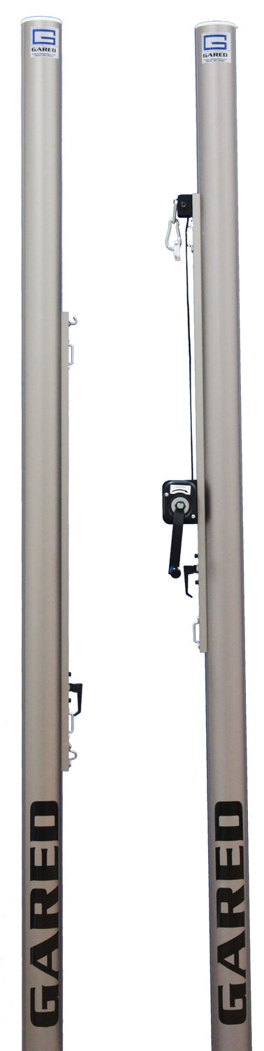 Gared Libero Collegiate Aluminum Multi-Sport One-Court Volleyball System Volleyball Nets & Court Equipment All