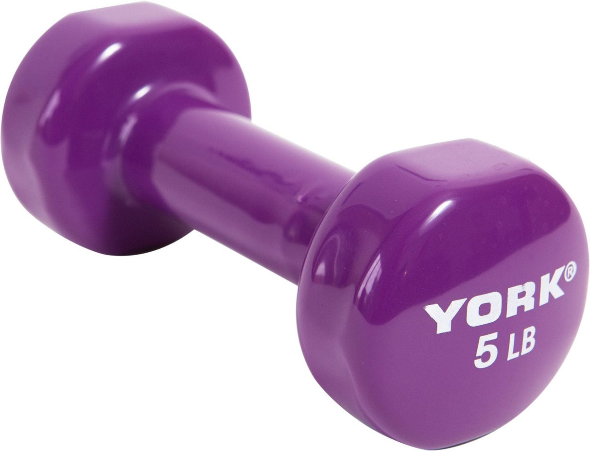 York Vinyl Fitbell Multi-Color Exercise & Wellness Strength Dumbbells
