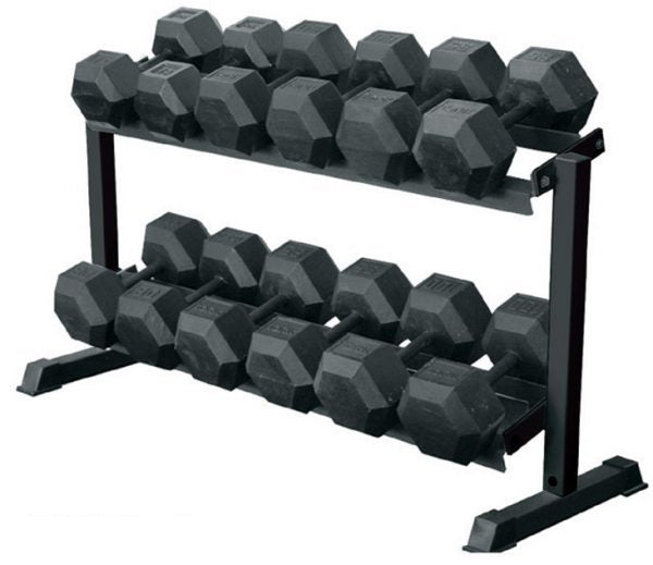 York Pro-Hex Dumbbell Rack Exercise & Wellness Strength Dumbbells