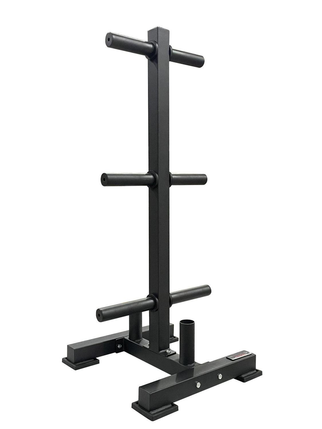 York Olympic Weight Plate Tree – For Bumper Plates Exercise & Wellness Strength Bars & Plates