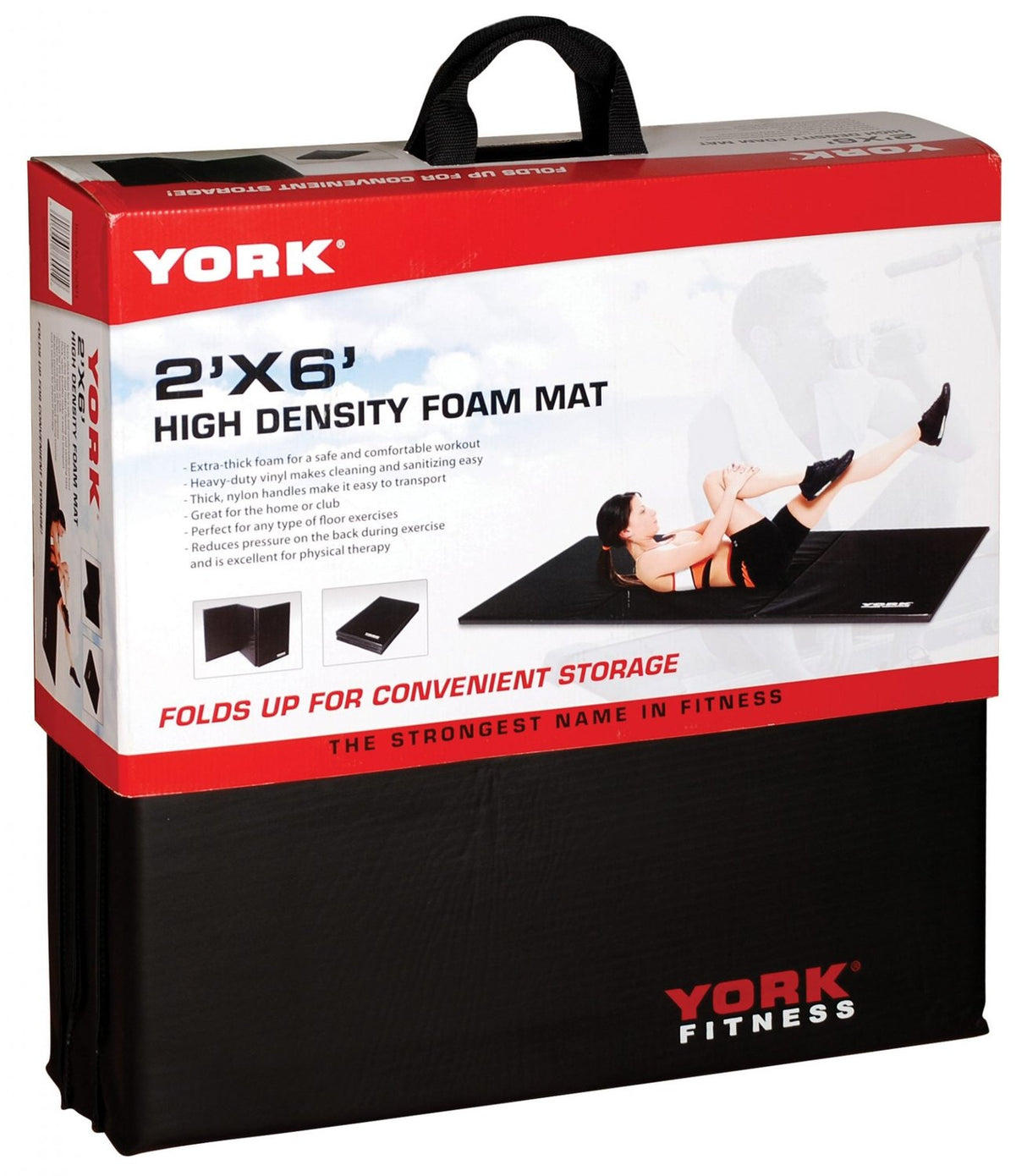 York Ultimate Folding Exercise Mat Exercise & Wellness Strength Strength Accessories