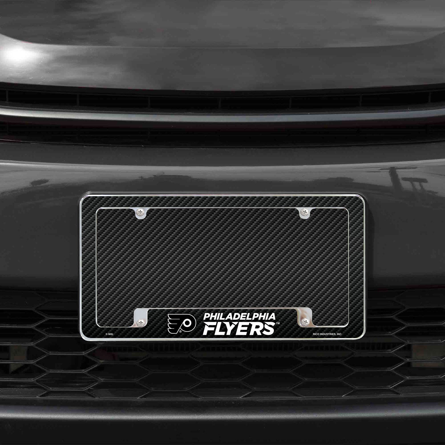 NHL Philadelphia Flyers All Over Chrome License Plate Frame Fan Gear NHL Philadelphia Flyers