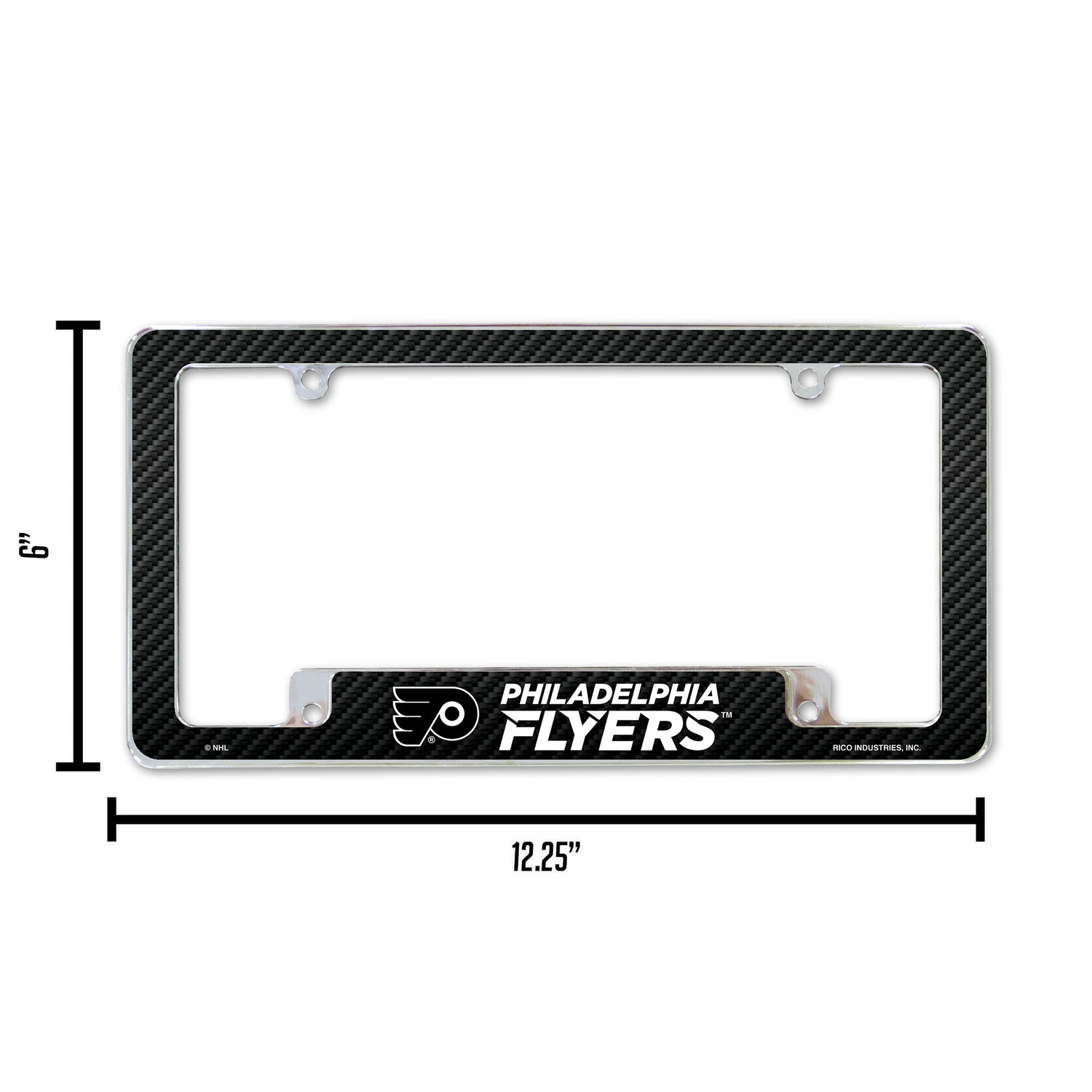 NHL Philadelphia Flyers All Over Chrome License Plate Frame Fan Gear NHL Philadelphia Flyers