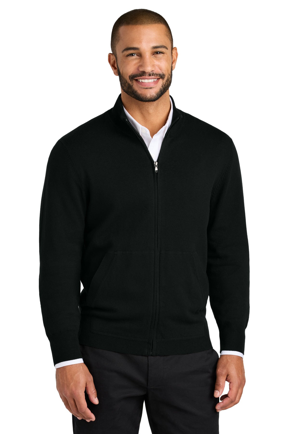 Port Authority Men's Easy Care Full-Zip Sweater Mens Apparel Sweatshirts & Fleece