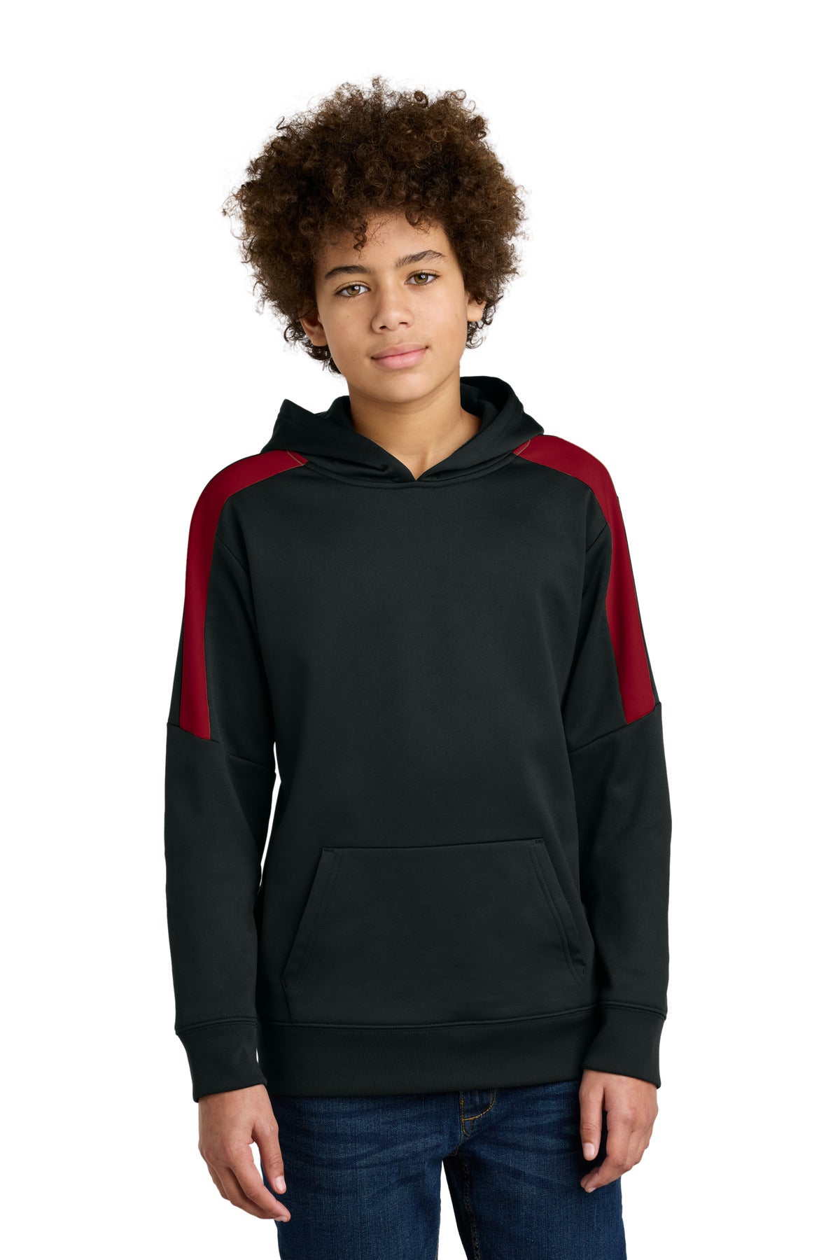 Sport-Tek Youth Boy's Sport-Wick Fleece United Pullover Hoodie Youth Apparel Hoodies & Sweatshirts