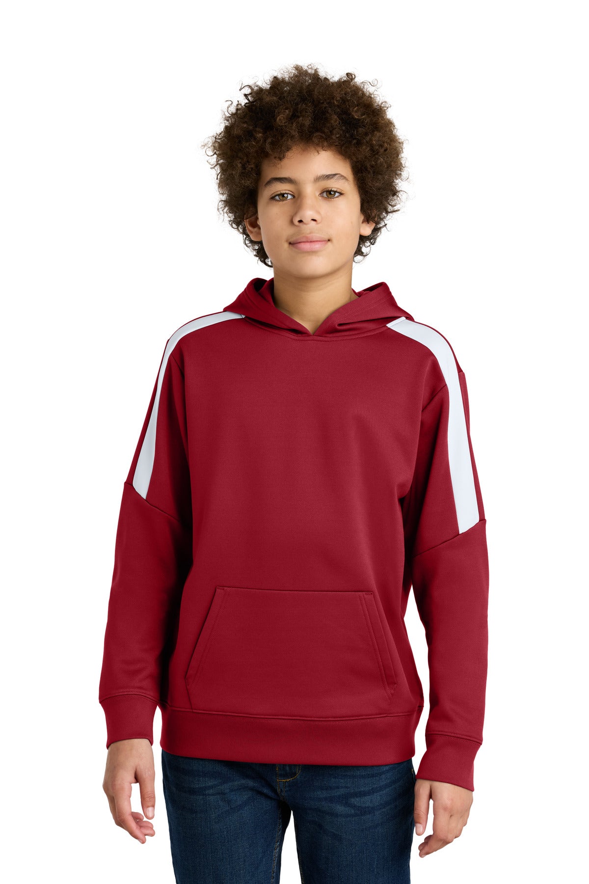 Sport-Tek Youth Boy's Sport-Wick Fleece United Pullover Hoodie Youth Apparel Hoodies & Sweatshirts