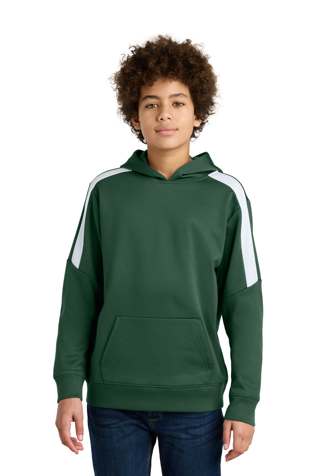 Sport-Tek Youth Boy's Sport-Wick Fleece United Pullover Hoodie Youth Apparel Hoodies & Sweatshirts
