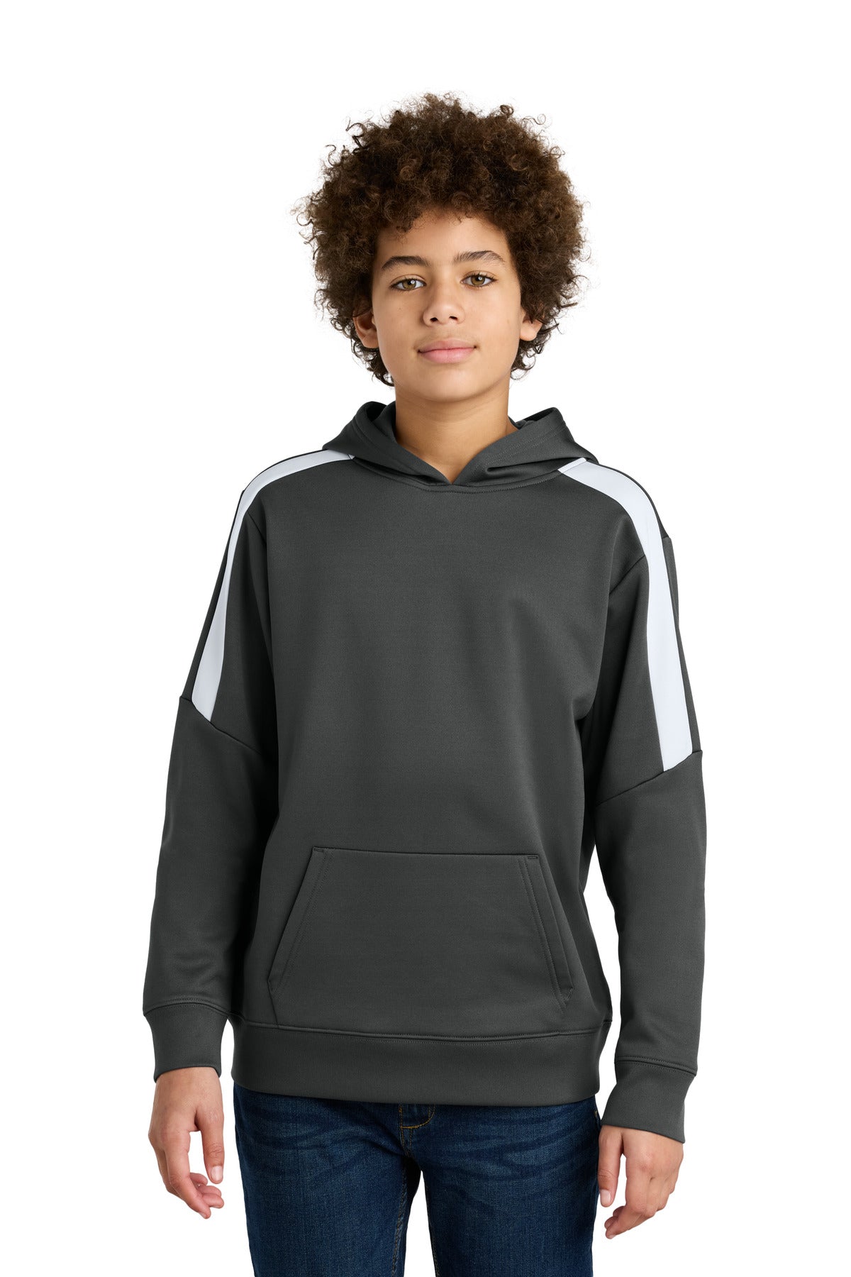 Sport-Tek Youth Boy's Sport-Wick Fleece United Pullover Hoodie Youth Apparel Hoodies & Sweatshirts