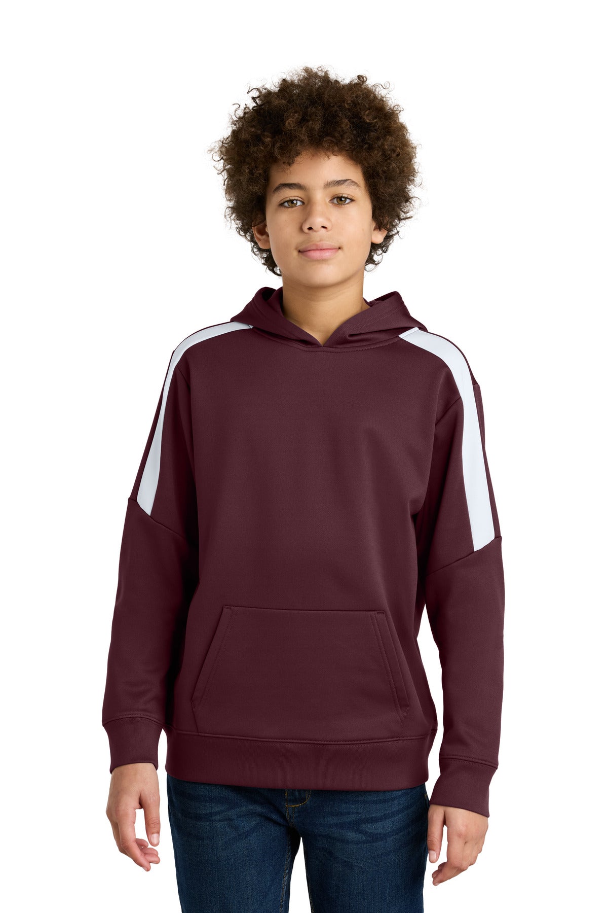 Sport-Tek Youth Boy's Sport-Wick Fleece United Pullover Hoodie Youth Apparel Hoodies & Sweatshirts