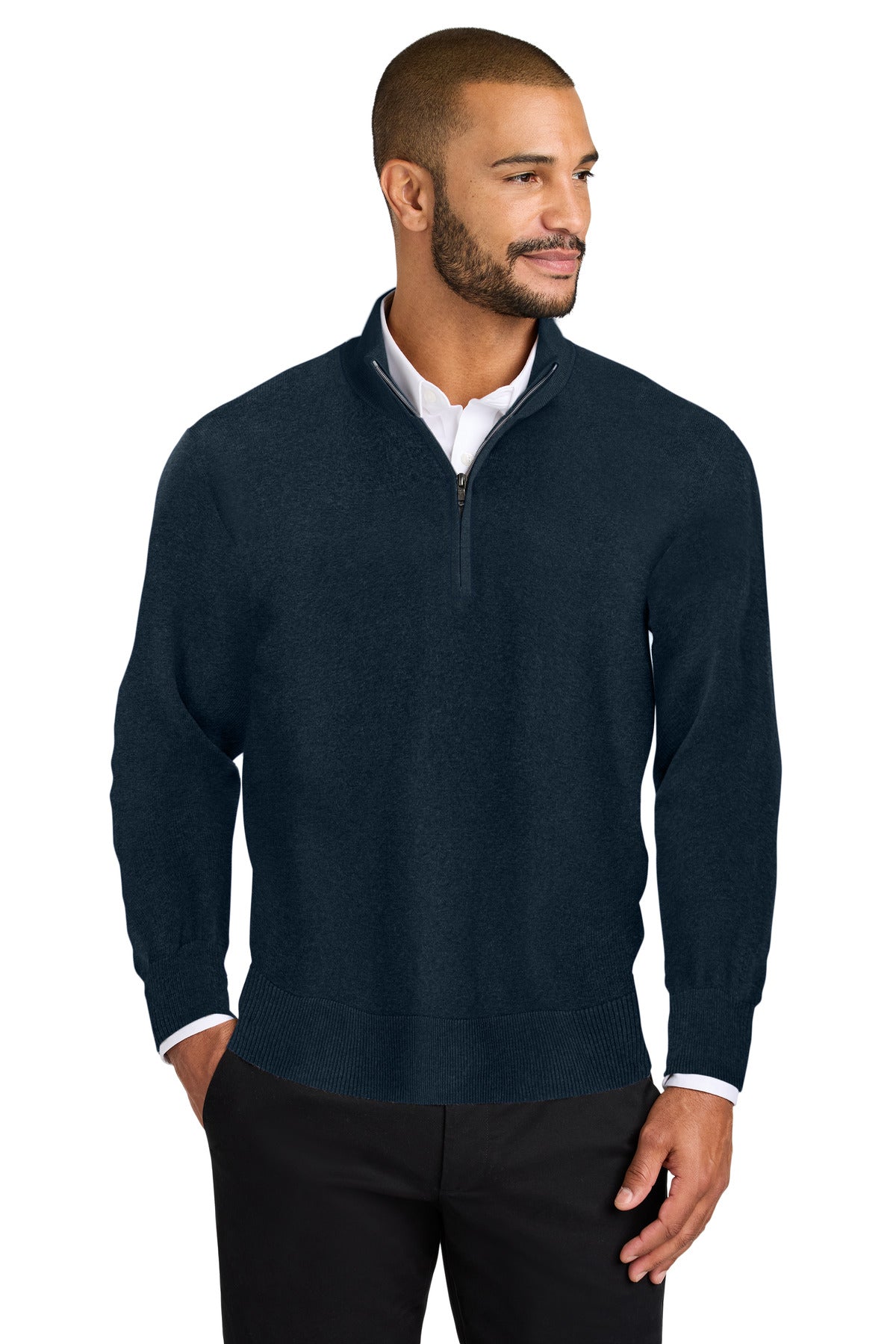 Port Authority Men's Easy Care 1/4-Zip Sweater Mens Apparel Sweatshirts & Fleece