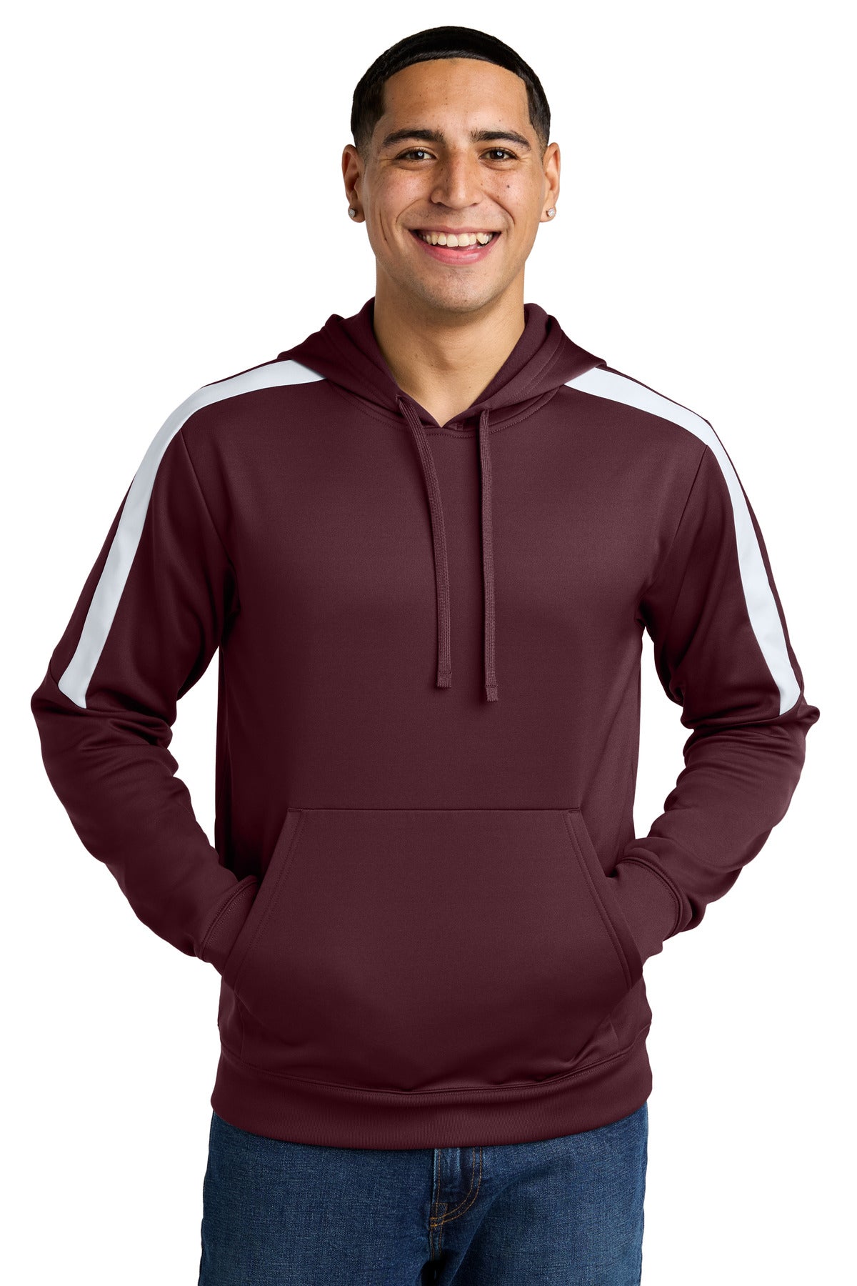 Sport-Tek Men's Sport-Wick Fleece United Pullover Hoodie Mens Apparel Sweatshirts & Fleece