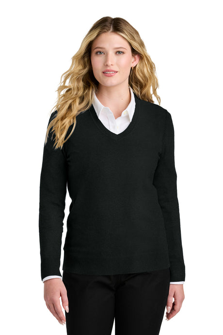 Port Authority Women's Easy Care V-Neck Sweater Womens Apparel Sweatshirts & Fleece