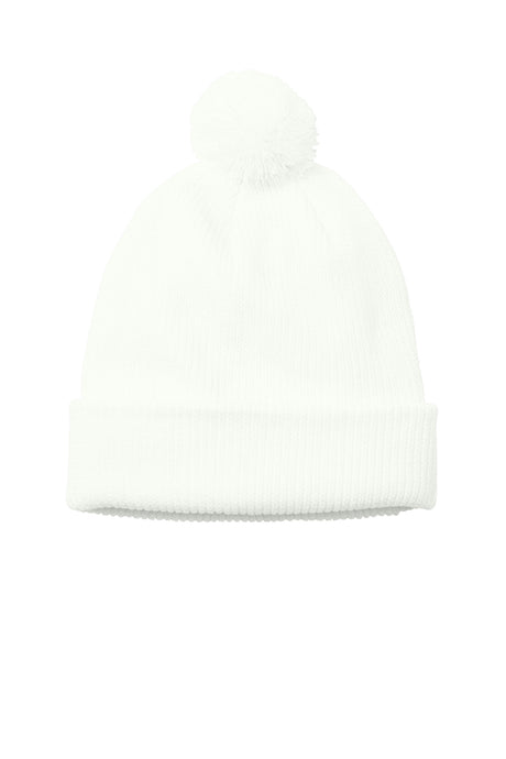 Port Authority Cozy Pom Beanie Unisex Accessories Hats & Caps