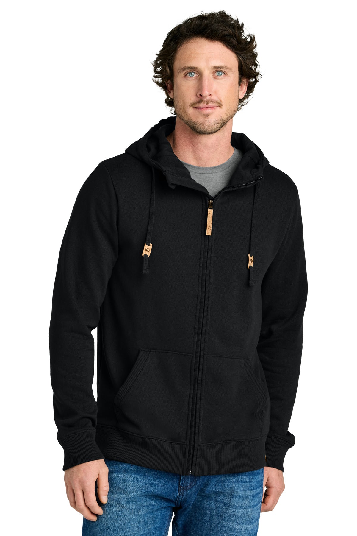 tentree Men's Space Dye Fleece Full-Zip Hoodie Mens Apparel Sweatshirts & Fleece