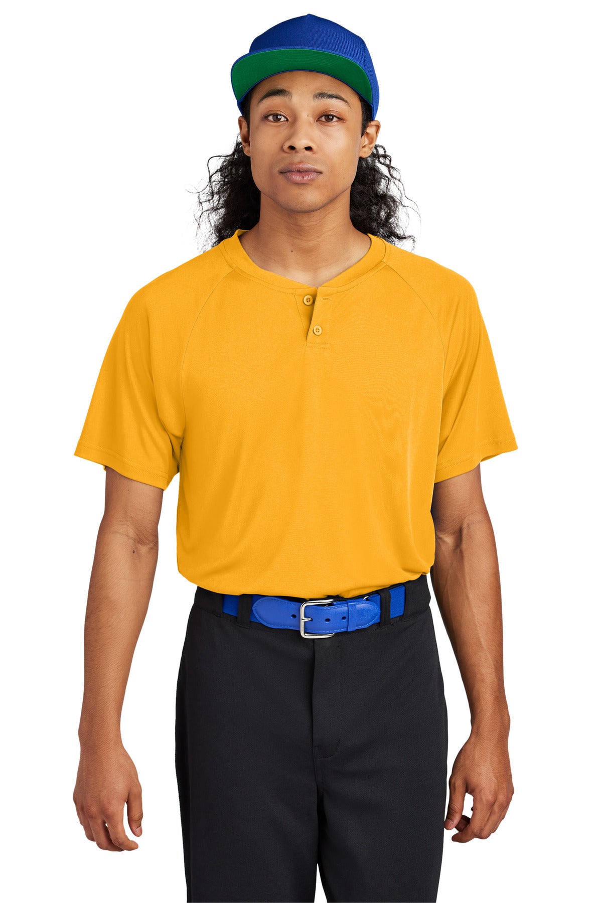 Sport-Tek Men's PosiCharge Competitor 2-Button Henley Mens Apparel Shirts & Tops