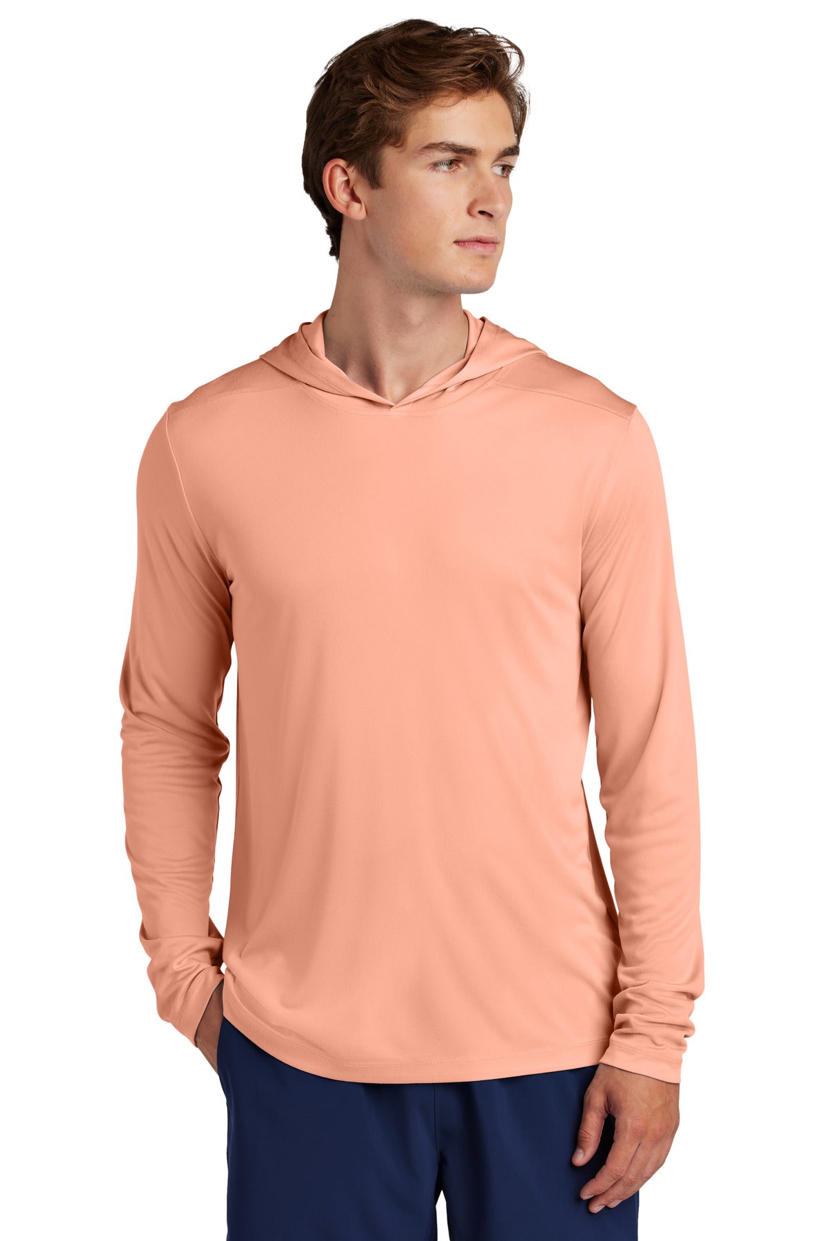 Sport-Tek Men's Posi-UV Pro Long Sleeve Hoodie Mens Apparel Sweatshirts & Fleece