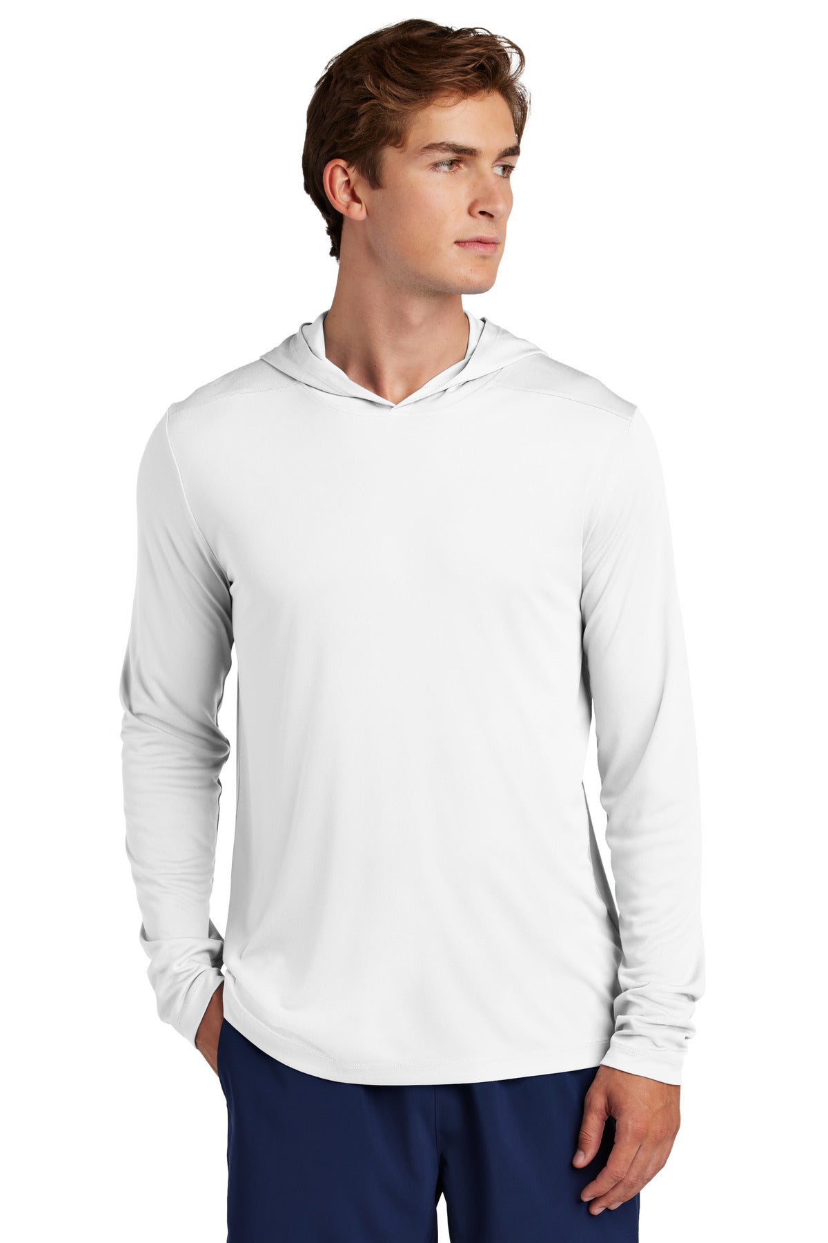 Sport-Tek Men's Posi-UV Pro Long Sleeve Hoodie Mens Apparel Sweatshirts & Fleece