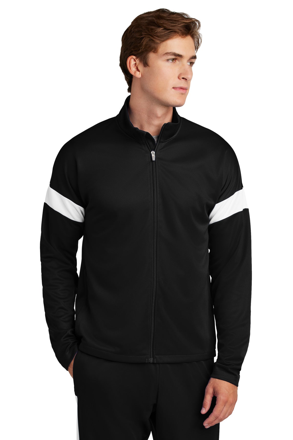 Sport-Tek Men's Travel Full-Zip Jacket Mens Apparel Jackets & Vests