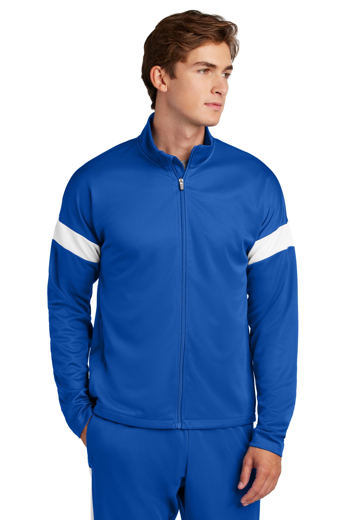 Sport-Tek Men's Travel Full-Zip Jacket Mens Apparel Jackets & Vests