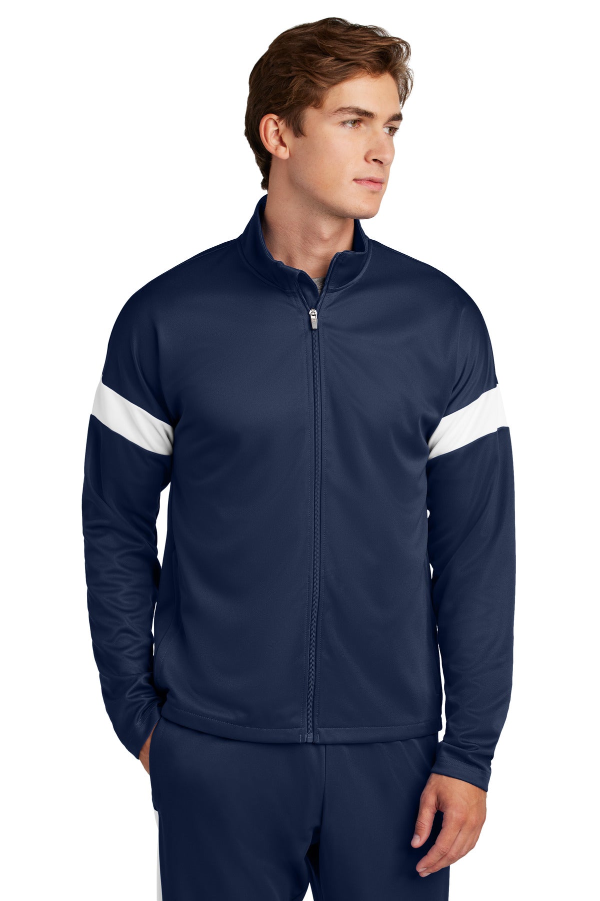 Sport-Tek Men's Travel Full-Zip Jacket Mens Apparel Jackets & Vests