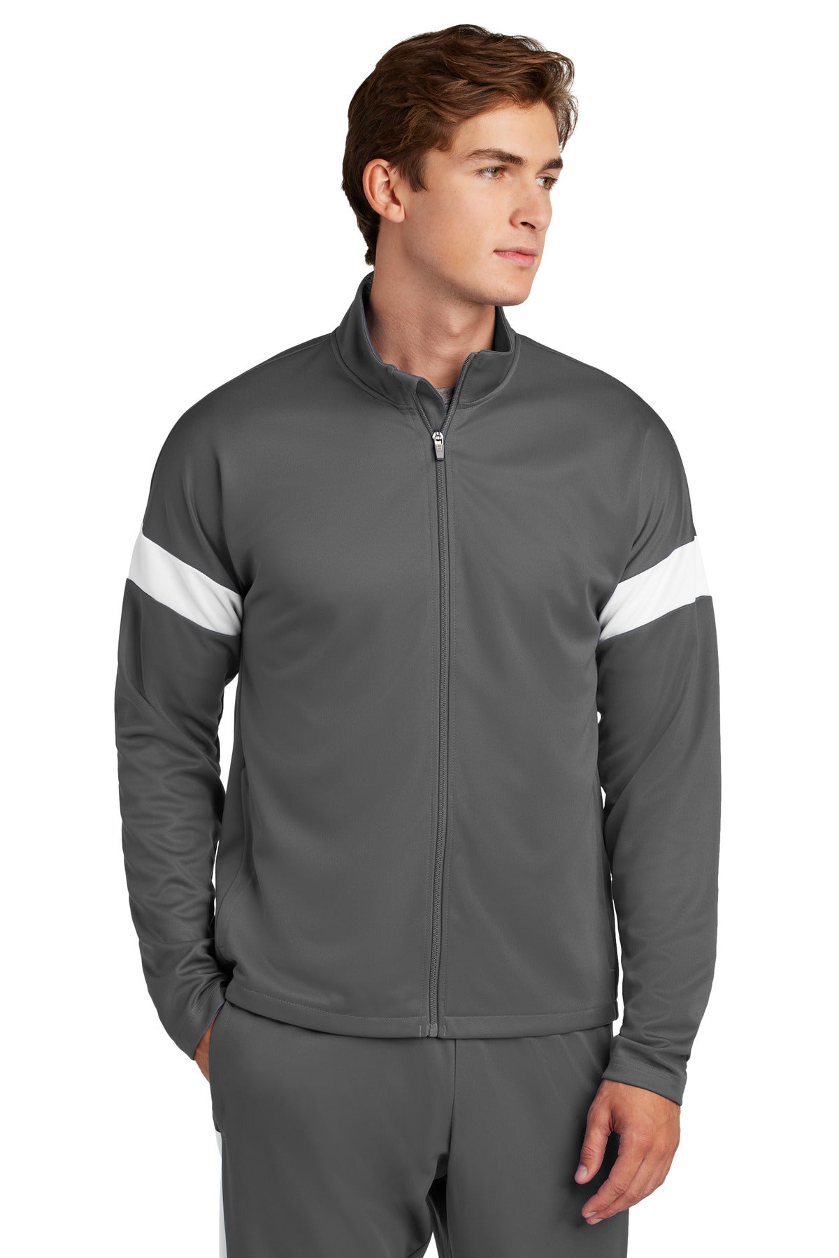 Sport-Tek Men's Travel Full-Zip Jacket Mens Apparel Jackets & Vests
